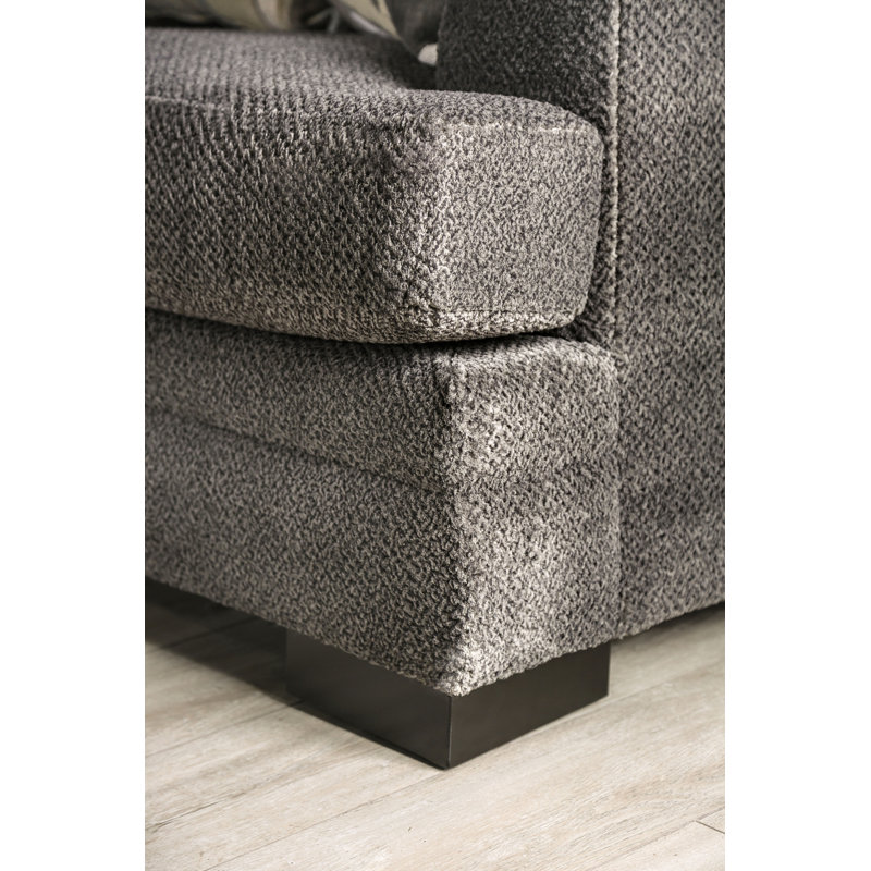 Causeuse en chenille de 70 po Alberta, Gris