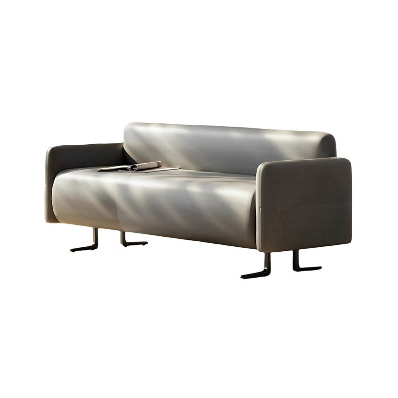 Tabouret de chambre simple italien, H 22,32 po x l 59,05 po x P 21,65 po, Gris