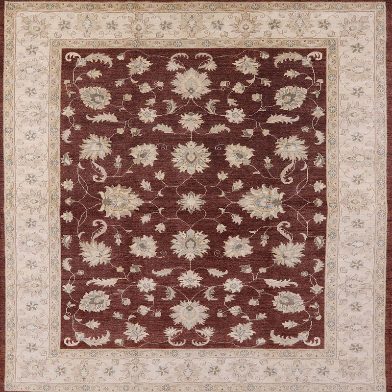 Cedillo Wool Oriental Indoor Rug, Square 5'