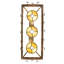 60" Long Steamboat 3 Light Pot Rack