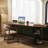 Brown U-Shaped Solid Wood desk-108839981