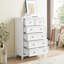 Armoire de rangement moderne à 6 tiroirs - intérieur spacieux pour l'organisation de vêtements et d'accessoires 6 tiroirs, couleur avec glissières lisses