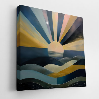 Radiating Coastal Sunset