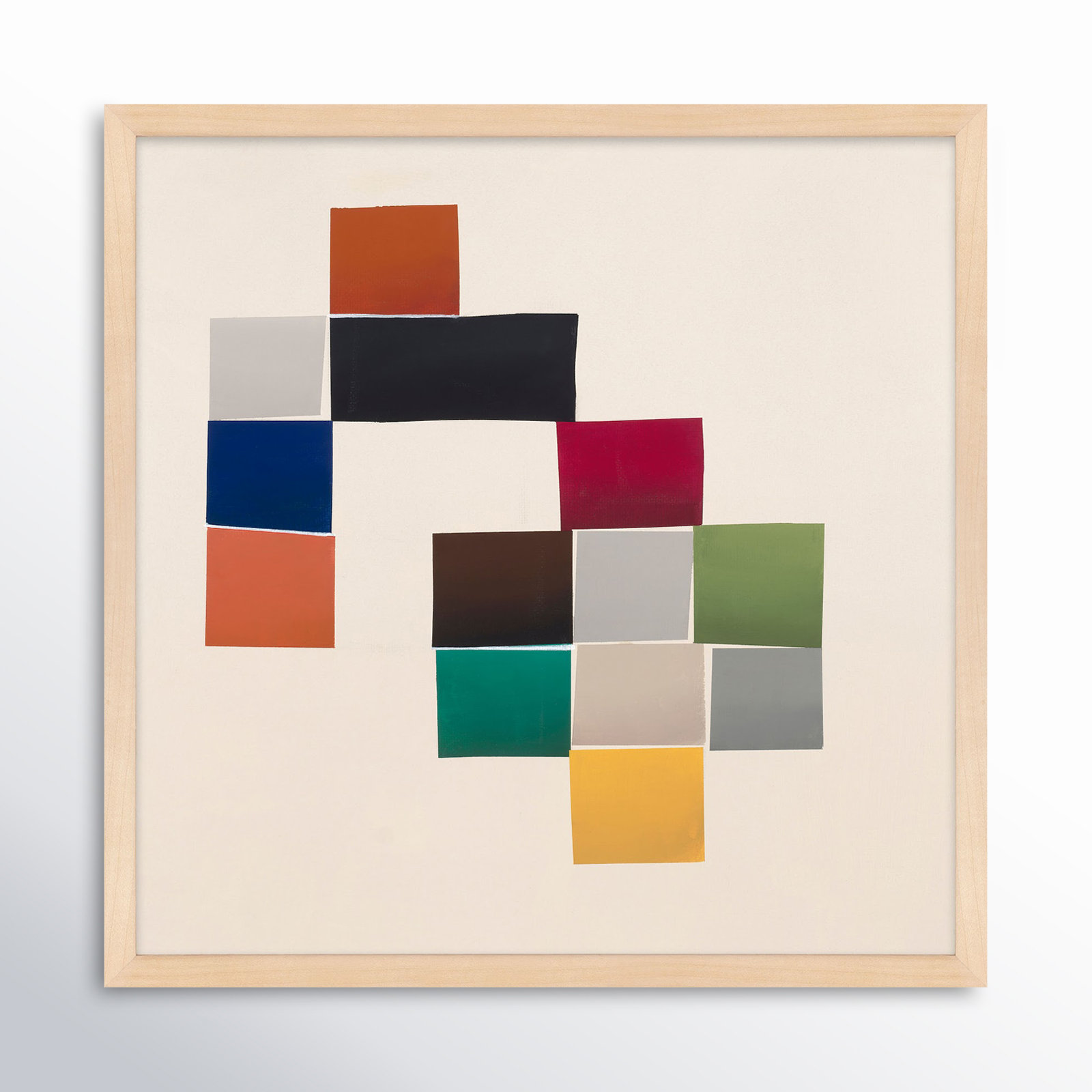 Jewels 3 by Lee Lessem, White Framed, 36" W x 36" H