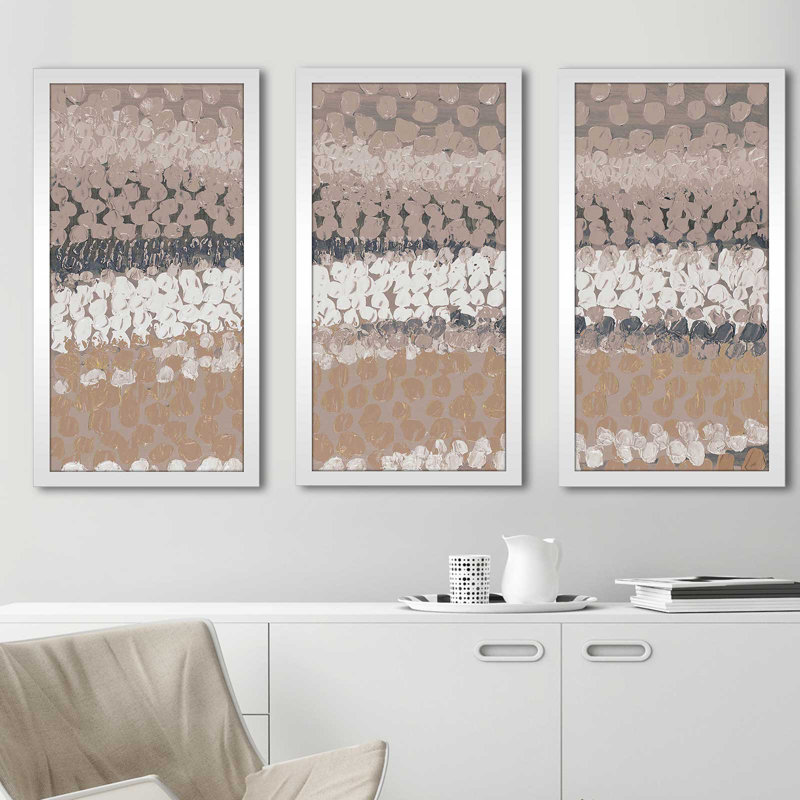 «Modern Harvest Abstract I», reproduction de peinture à l'acrylique à multiples images, L 40,5 po x H 25,5 po x P 1 po