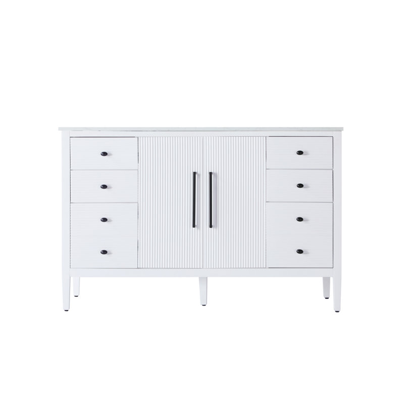 Meuble-lavabo simple 54 po, Blanc