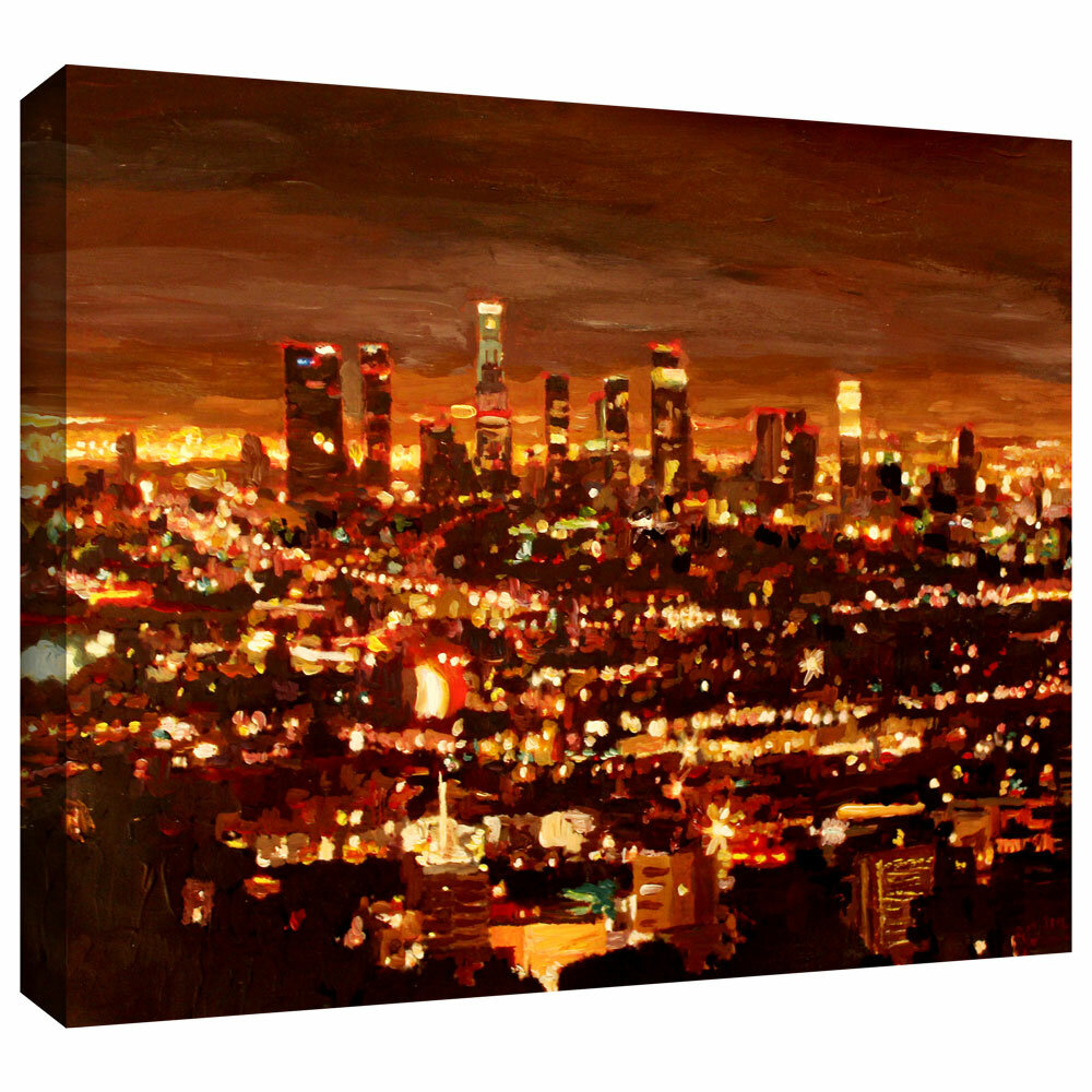 Las Vegas, Nevada, Aerial View at Sunset (12x18 Wall Art Poster