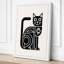 Cat Geometric - Wrapped Canvas-360386836-360387055