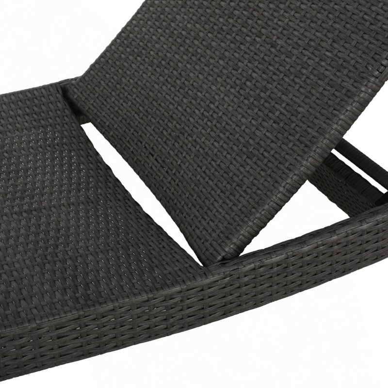 Fauteuil en osier PE, Gris