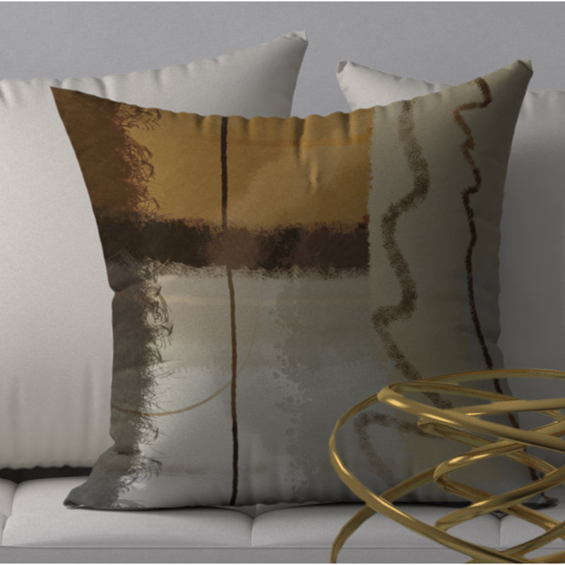Magnifique housse de coussin décorative carrée et nutritive, 18" x 18"