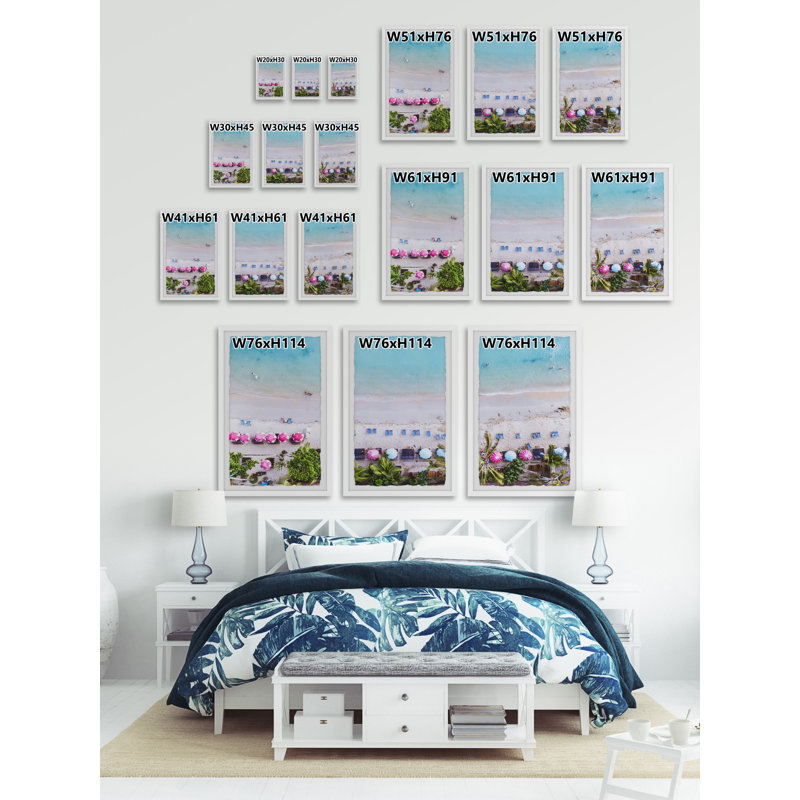 LurLine Weekend Escape 3 Piece Single Picture Frame Wall Art Set, 30cm H x 20cm W
