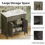 Meuble-lavabo simple 31 po avec lavabo en céramique Rustic-223142014