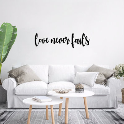 Love Never Fails Wall Art
