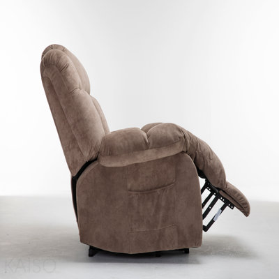 Fauteuil inclinable électrique Power Lift pour personnes âgées - Mécanisme d'inclinaison robuste et sécuritaire - Fauteuil de salon en tissu