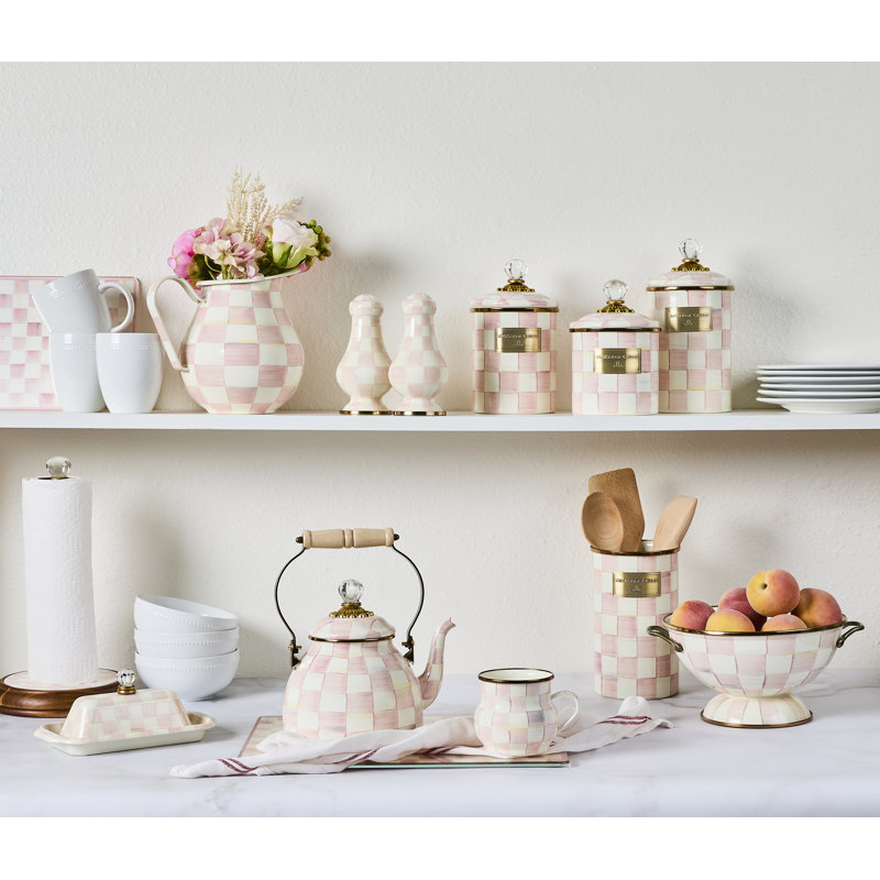Rosy Check Kitchen Canisters & Storage Jars, 38