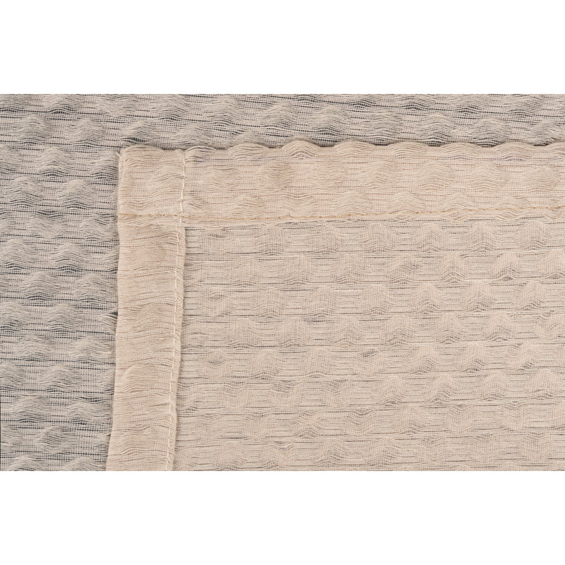 Just-triple Tab Top Sheer Single Curtain, Sand