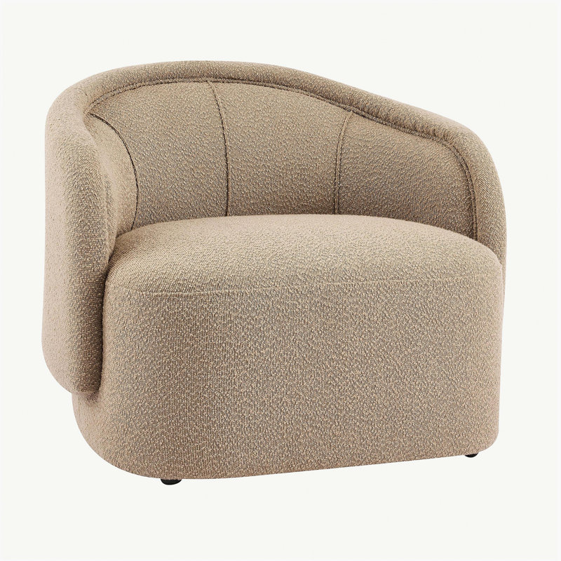 Fauteuil d'appoint Amanda Beige, Espresso