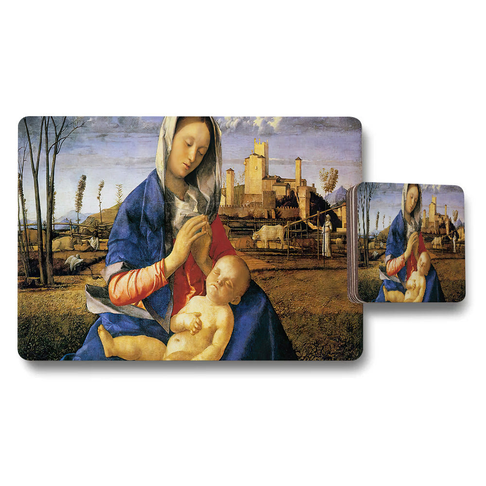 Madonna And Child Placemat And Coaster Set Artwork