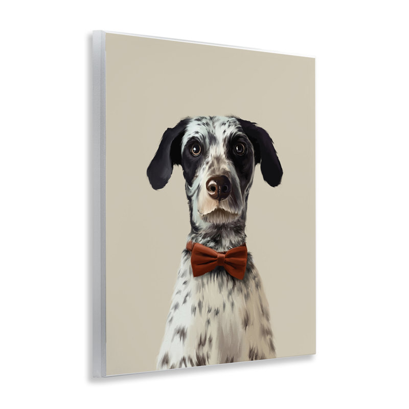 «Dog In Bow Tie», plaque murale par Anna Lischenko