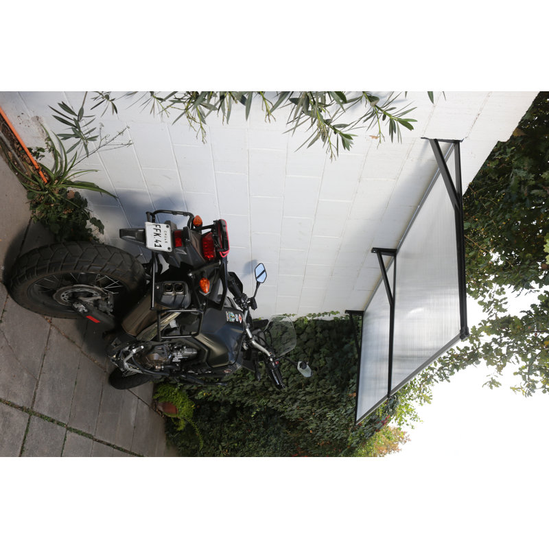 DVP 47.24'' W x 11.22'' D Polycarbonate Cover Retractable Door / Window Awning, Clear