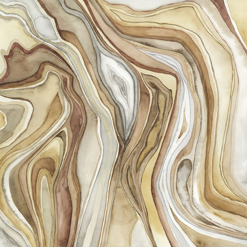 Aquarelle agate II, H 36 po x l 36 po x P 1,25 po