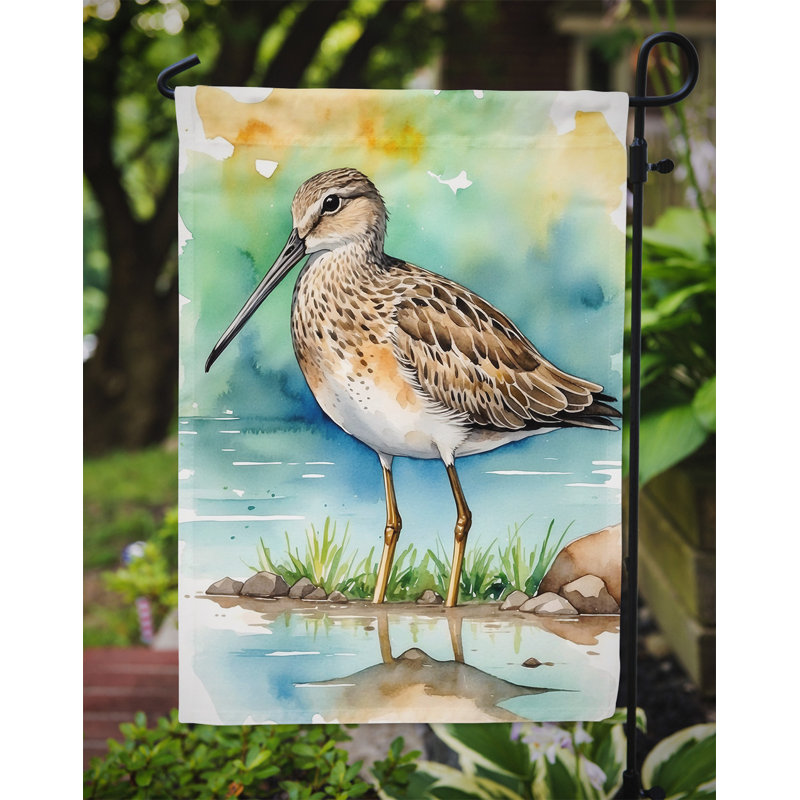 Drapeau de jardin Surfbird Bird, Chevron à bec long