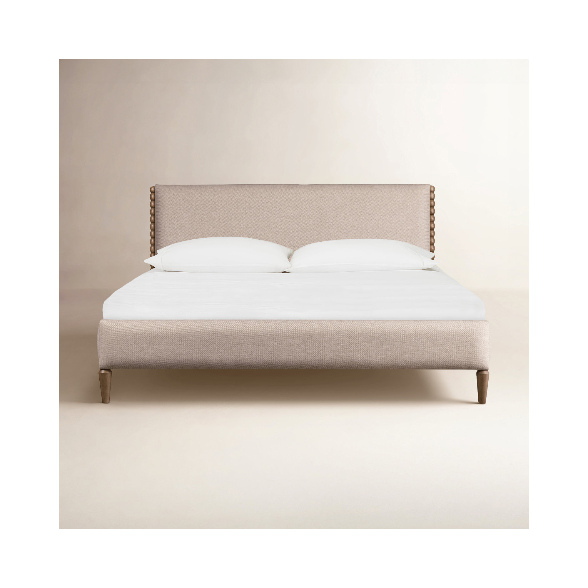 August Upholstered Platform Bed, King