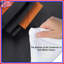 Édredon noir à formes géométriques orange-123992099