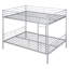 Lit superposé double au-dessus d'un lit double - Structure en fer moderne Magnifique finition pour un coffre-fort de luxe avec garde-corps peu encombrant et facile à assembler-1370493844-1370493845