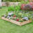 Cisbrough Multi-sized Outdoor Fir Wood Elevated Planter Box for Yard-1209475034-1260006841