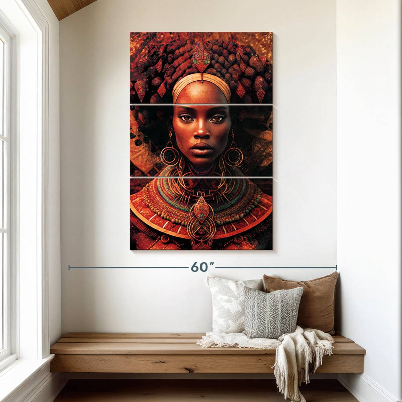 Femme rouge Leisha, H 50 po x l 32 po