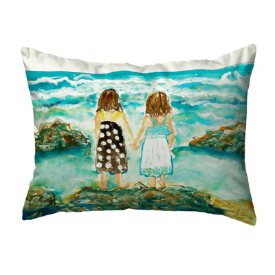 Outdoor Reversible Throw Pillow