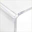 Table basse 32 "en cascade minimaliste en acrylique - transparente, qui rehausse l'espace Presque incassable