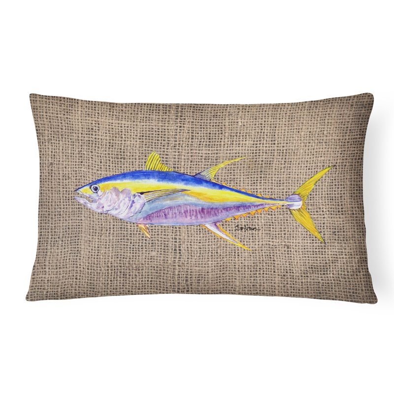 Coussin décoratif intérieur/extérieur brun thon