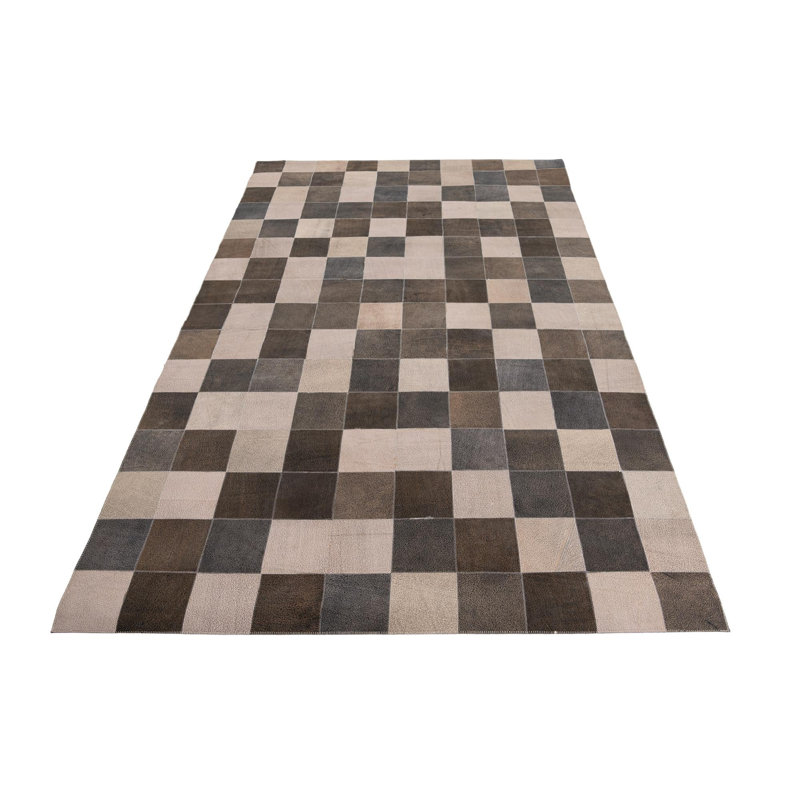 Tapis noir et beige Nakayama