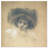 Portrait of a Child by Gustav Klimt - Unframed Drawing on Glass-2021583892