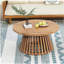 Table basse de patio en bois d'acacia