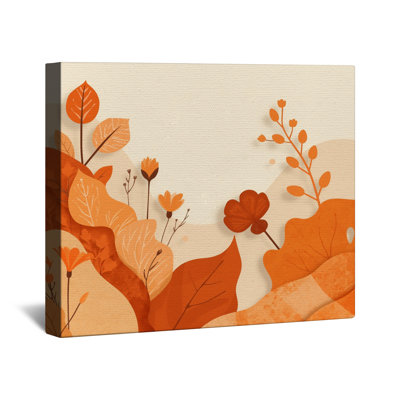 Toile d'automne avec feuillage d'automne