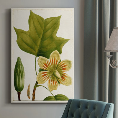 Arbres à fleurs antiques IV - peinture sur toile tendue