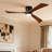 52 In. 3-blade Smart Indoor Flush Mount Ceiling Fan With Remote Control, Noiseless Reversible Dc Motor, Dimmable Led Light-1397411504-1397411507