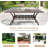 Asharna 6 - Person Patio Dining Set with Rectangular Table , Cushions Included