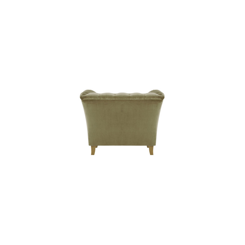Milana Velvet Armchair, Beige, Like Oak