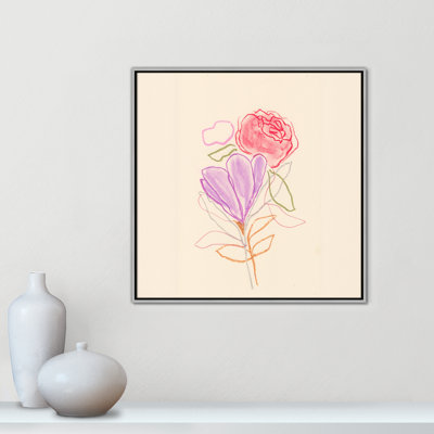 Simple Floral III - reproduction carrée par Bea Dina