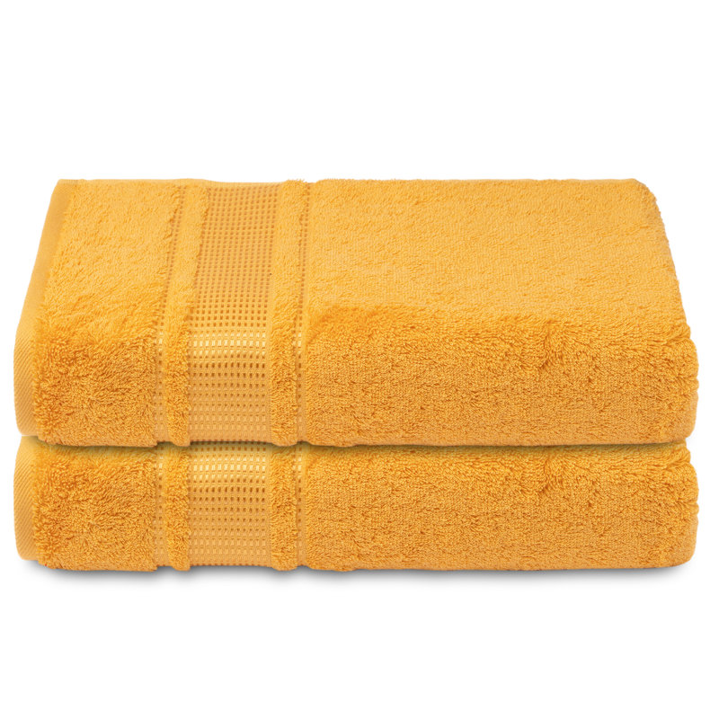 Turkish Cotton Hand Towels, Yellow