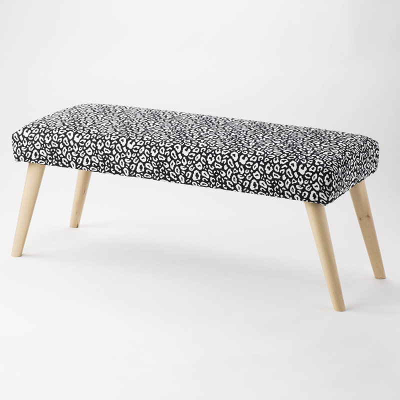 Richgrove Velvet Upholstered Bench, H40 x W100 x D35cm