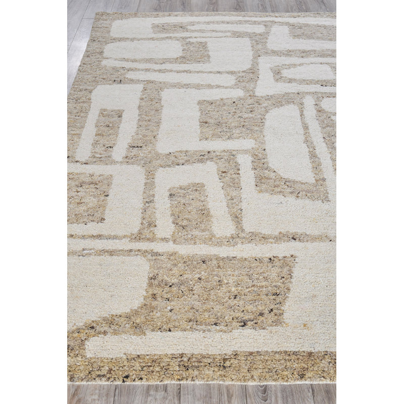 Tahoe Wool Abstract Area Rug, Rectangle 9' x 12'