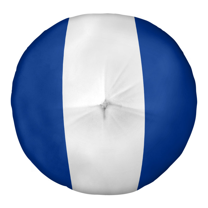 Coussin de sol touffeté arizona, 26 po x 26 po, Home Blue/White