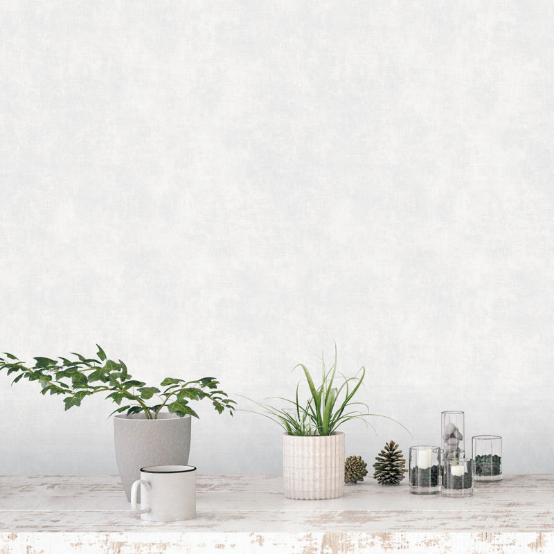 Latvia 10m x 52.8cm Textured Matte Wallpaper Roll, Grey