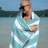 Aston & Arden Pinstriped 100% Cotton Beach Towel 35x70-75204888