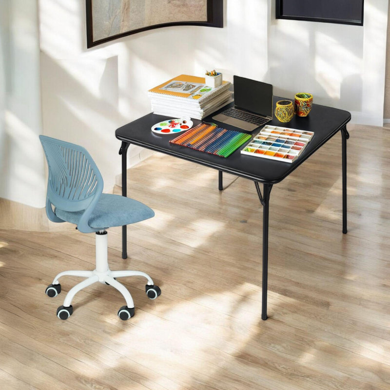 Ensemble de bureau compact pliable et de chaise réglable - Conception peu encombrante pour les espaces de travail, d'étude ou de création à distance